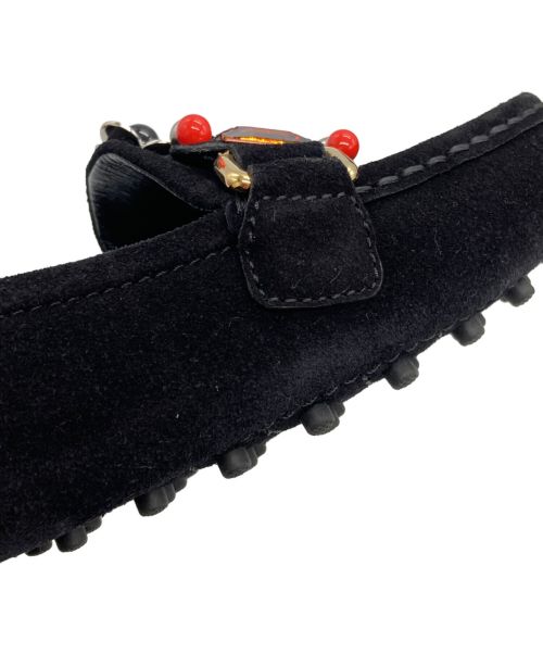 LOUIS VUITTON（ルイ ヴィトン）LOUIS VUITTON (ルイ ヴィトン) ビジュードライビングシューズ ブラック サイズ:37の古着・服飾アイテム