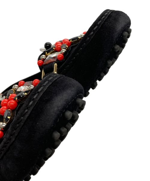 LOUIS VUITTON（ルイ ヴィトン）LOUIS VUITTON (ルイ ヴィトン) ビジュードライビングシューズ ブラック サイズ:37の古着・服飾アイテム