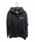 Moonage Devilmentムーンエイジデビルメント）の古着「GRAPHIC PULL HOODIE TYPE A」｜ブラック