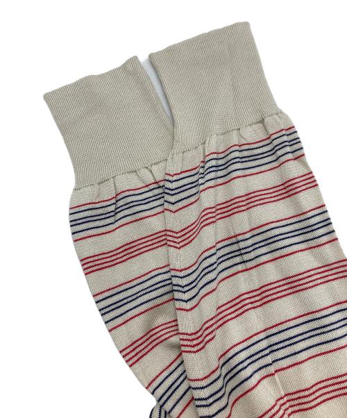 PRADA（プラダ）PRADA (プラダ) シルクボーダニット ベージュ サイズ:48の古着・服飾アイテム