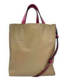 MARNI（マルニ）の古着「MESEO2WAYショルダーバッグ」｜スカイブルー×ベージュ