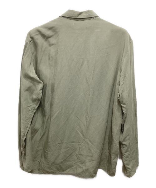 MARKA（マーカ）MARKA (マーカ) サイドスリッドオープンカラーシャツ グリーン サイズ:Sの古着・服飾アイテム