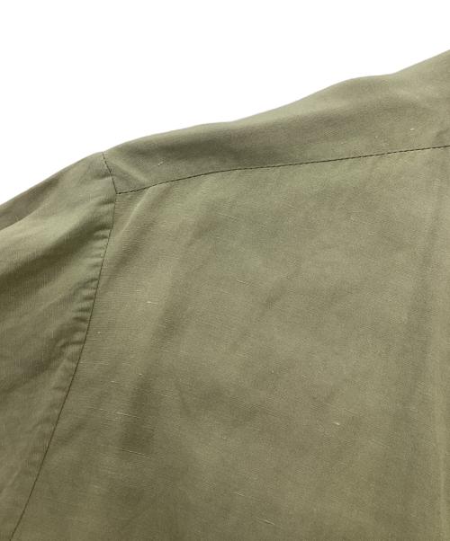 MARKA（マーカ）MARKA (マーカ) サイドスリッドオープンカラーシャツ グリーン サイズ:Sの古着・服飾アイテム
