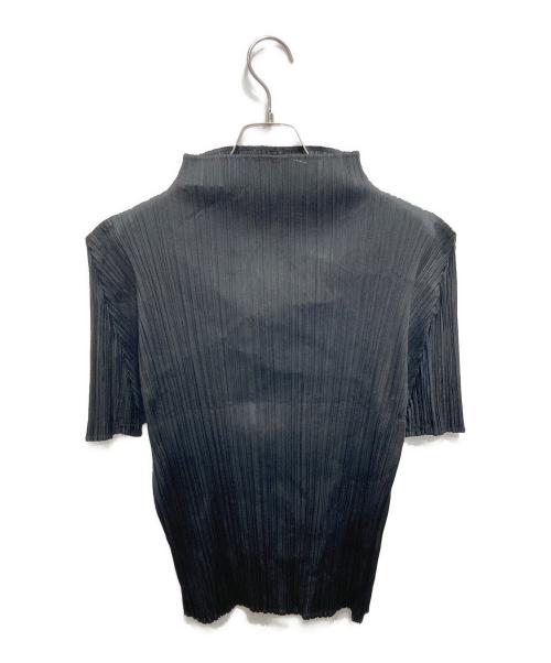 PLEATS PLEASE（プリーツプリーズ）PLEATS PLEASE (プリーツプリーズ) プリーツ半袖カットソー ブラック サイズ:4の古着・服飾アイテム