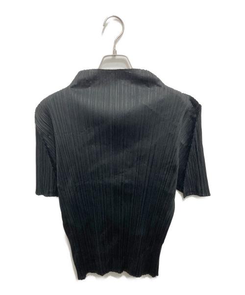 PLEATS PLEASE（プリーツプリーズ）PLEATS PLEASE (プリーツプリーズ) プリーツ半袖カットソー ブラック サイズ:4の古着・服飾アイテム