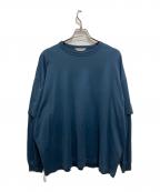 COOTIE PRODUCTIONSクーティープロダクツ）の古着「ロングスリーブカットソー」｜ネイビー