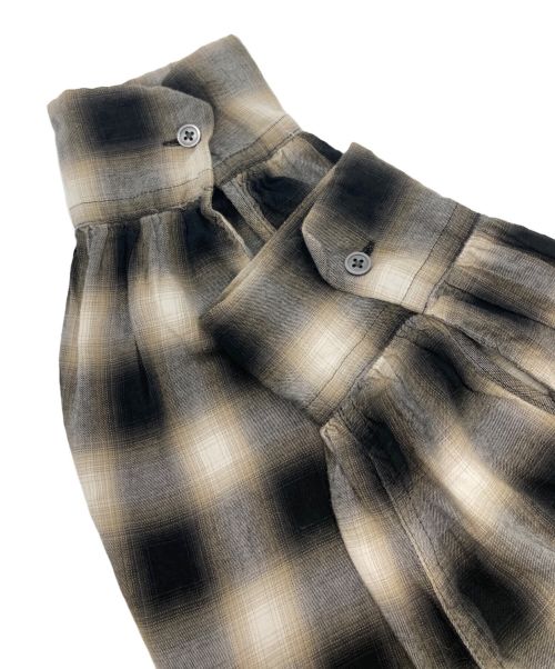 PENNEYS（ペニーズ）PENNEYS (ペニーズ) TOWN CRAFT (タウンクラフト) オンブレチェックシャツ ブラック サイズ:Lの古着・服飾アイテム