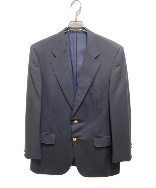 Aquascutum（アクアスキュータム）Aquascutum (アクアスキュータム) 金ボタンテーラードジャケット ブラック サイズ:98AB6の古着・服飾アイテム