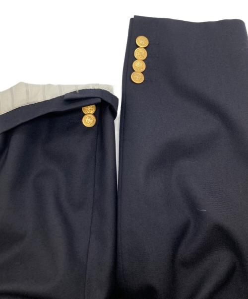 Aquascutum（アクアスキュータム）Aquascutum (アクアスキュータム) 金ボタンテーラードジャケット ブラック サイズ:98AB6の古着・服飾アイテム