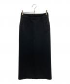 HARDY NOIRアルディーノアール）の古着「ダブルクロスマキシタイトスカート」｜ブラック