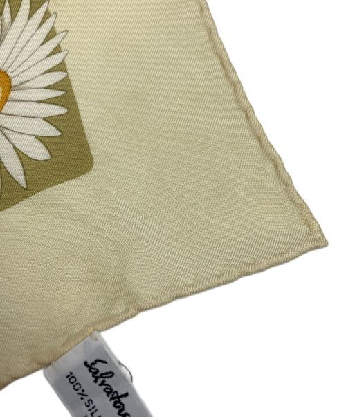 Salvatore Ferragamo（サルヴァトーレ フェラガモ）Salvatore Ferragamo (サルヴァトーレ フェラガモ) スカーフ グリーンの古着・服飾アイテム