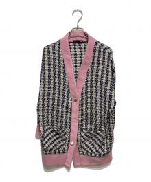 Sister Jane（シスタージェーン）の古着「ツイードカーディガン」｜ピンク