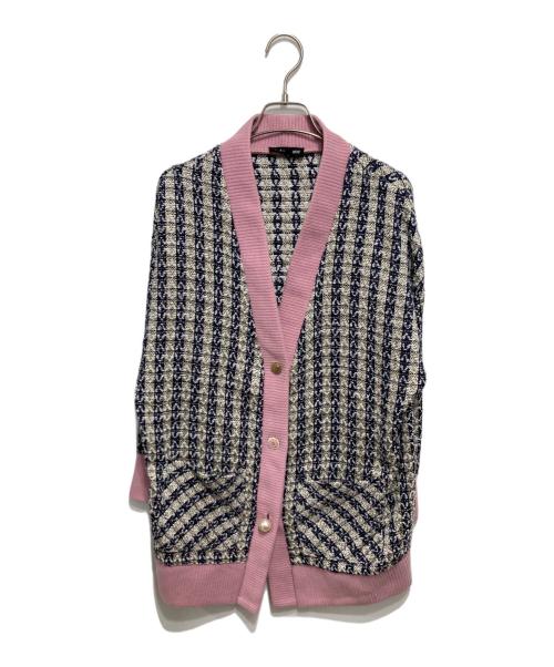 Sister Jane（シスタージェーン）Sister Jane (シスタージェーン) ツイードカーディガン ピンク サイズ:Ｓの古着・服飾アイテム