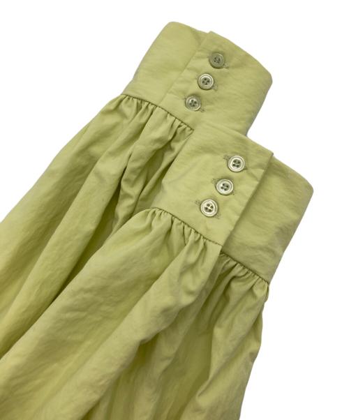 TODAYFUL（トゥデイフル）TODAYFUL (トゥデイフル) Gather Caftan Dress グリーン×イエロー サイズ:Mの古着・服飾アイテム