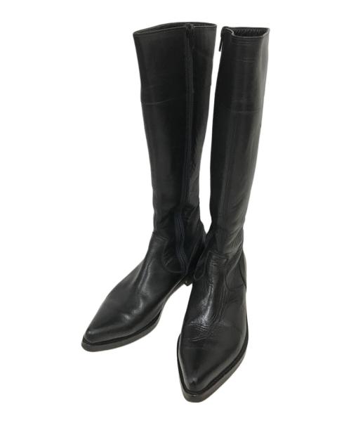 Yohji Yamamoto FEMME（ヨウジヤマモトファム）Yohji Yamamoto FEMME (ヨウジヤマモトファム) ロングブーツ ブラック サイズ:E05の古着・服飾アイテム