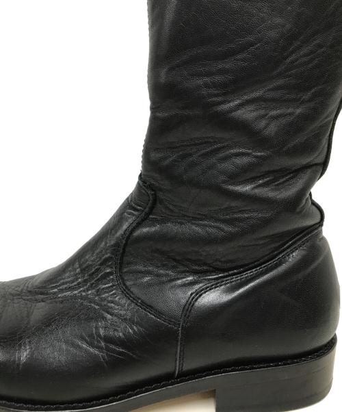 Yohji Yamamoto FEMME（ヨウジヤマモトファム）Yohji Yamamoto FEMME (ヨウジヤマモトファム) ロングブーツ ブラック サイズ:E05の古着・服飾アイテム