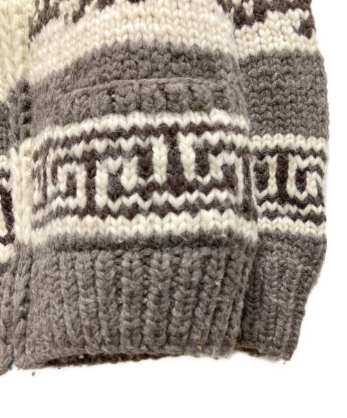 KANATA（カナタ）KANATA (カナタ) カウチンニットカーディガン ブラウン サイズ:不明の古着・服飾アイテム