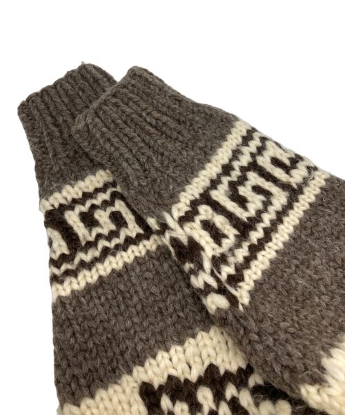 KANATA（カナタ）KANATA (カナタ) カウチンニットカーディガン ブラウン サイズ:不明の古着・服飾アイテム