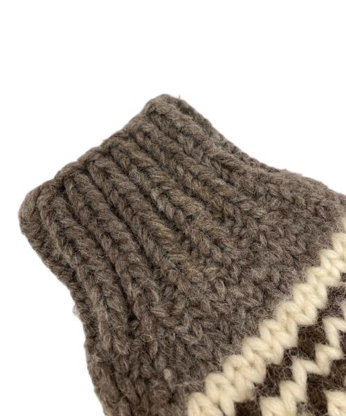 KANATA（カナタ）KANATA (カナタ) カウチンニットカーディガン ブラウン サイズ:不明の古着・服飾アイテム