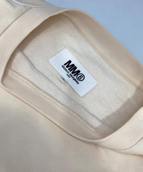 MM6 Maison Margiela（エムエムシックスメゾンマルジェラ）MM6 Maison Margiela (エムエムシックスメゾンマルジェラ) スウェットTシャツ ベージュ サイズ:Mの古着・服飾アイテム