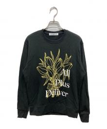 ALL PLUS DELIVER（オールプラスデリバー）の古着「PRINT TULIP LS TEE」｜ブラック