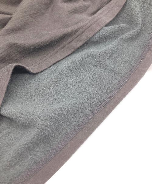 KAZUYUKI KUMAGAI ATTACHMENT（カズユキクマガイ アタッチメント）KAZUYUKI KUMAGAI ATTACHMENT (カズユキクマガイ アタッチメント) ウォッシャブルウールスヴィン裏毛 クルーネックドルマン ブラック サイズ:3の古着・服飾アイテム