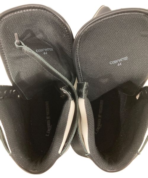 MIHARA YASUHIRO（ミハラヤスヒロ）MIHARA YASUHIRO (ミハラヤスヒロ) LIMI feu (リミフゥ) ハイカットスニーカー ブラック×ホワイト サイズ:44の古着・服飾アイテム