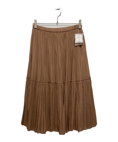 Mademoiselle NON NON（マドモアゼルノンノン）Mademoiselle NON NON (マドモアゼルノンノン) プリーツスカート ブラウン サイズ:- 未使用品の古着・服飾アイテム