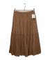 Mademoiselle NON NON（マドモアゼルノンノン）の古着「プリーツスカート」｜ブラウン