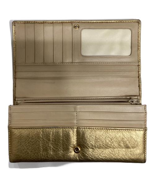 Vivienne Westwood（ヴィヴィアンウエストウッド）Vivienne Westwood (ヴィヴィアンウエストウッド) オーブ長財布 ゴールドの古着・服飾アイテム