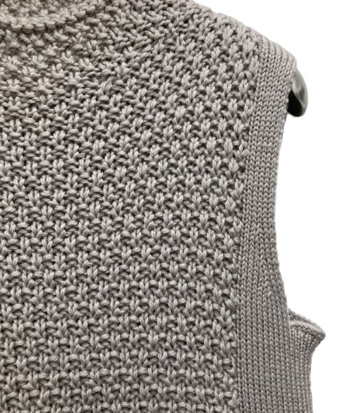 'S Max Mara（エスマックスマーラ）'S Max Mara (エスマックスマーラ) ヴァージンウールノースリーブワンピース ベージュ サイズ:Mの古着・服飾アイテム