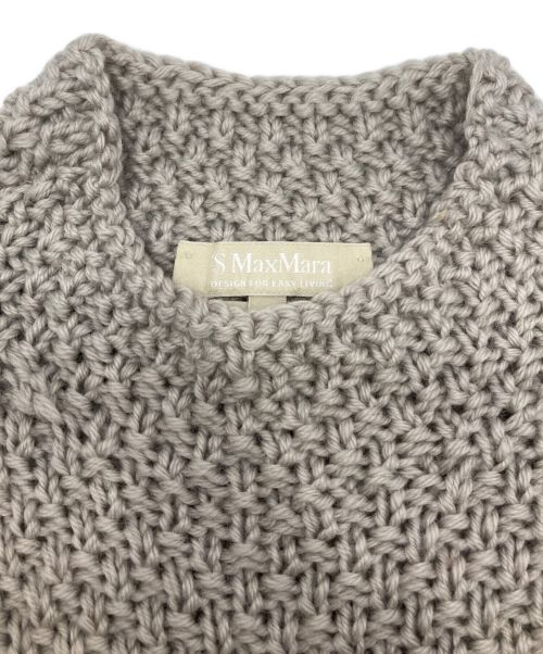 'S Max Mara（エスマックスマーラ）'S Max Mara (エスマックスマーラ) ヴァージンウールノースリーブワンピース ベージュ サイズ:Mの古着・服飾アイテム