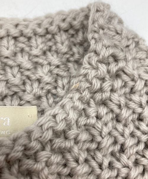 'S Max Mara（エスマックスマーラ）'S Max Mara (エスマックスマーラ) ヴァージンウールノースリーブワンピース ベージュ サイズ:Mの古着・服飾アイテム