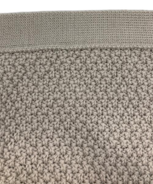 'S Max Mara（エスマックスマーラ）'S Max Mara (エスマックスマーラ) ヴァージンウールノースリーブワンピース ベージュ サイズ:Mの古着・服飾アイテム