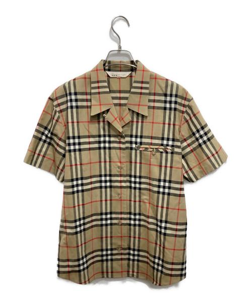 Burberry's（バーバリー）Burberry's (バーバリーズ) ノバチェック半袖シャツ ベージュ サイズ:11Rの古着・服飾アイテム