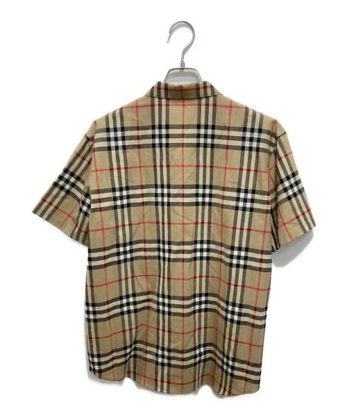 Burberry's（バーバリー）Burberry's (バーバリーズ) ノバチェック半袖シャツ ベージュ サイズ:11Rの古着・服飾アイテム