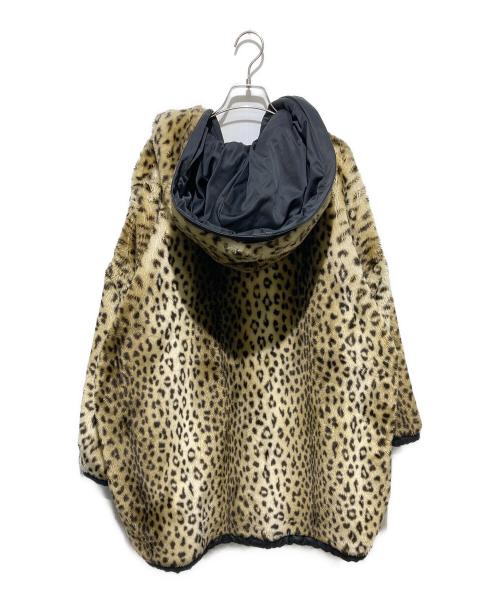 SPORT MAX（スポーツマックス）SPORT MAX (スポーツマックス) リバーシブルレオパードボアジャケット ブラック×ベージュ サイズ:Mの古着・服飾アイテム