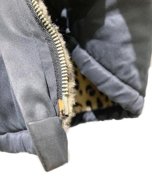 SPORT MAX（スポーツマックス）SPORT MAX (スポーツマックス) リバーシブルレオパードボアジャケット ブラック×ベージュ サイズ:Mの古着・服飾アイテム