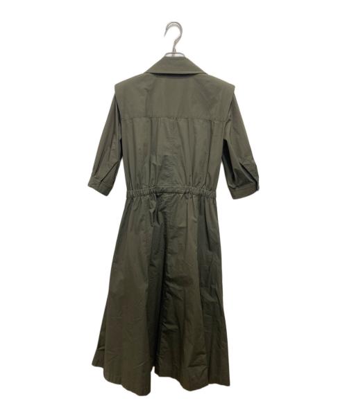 TOGA PULLA（トーガ プルラ）TOGA PULLA (トーガ プルラ) Cotton taffeta shirt dress／コットンタフタシャツワンピース グレー サイズ:36の古着・服飾アイテム