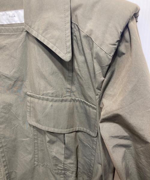 TOGA PULLA（トーガ プルラ）TOGA PULLA (トーガ プルラ) Cotton taffeta shirt dress／コットンタフタシャツワンピース グレー サイズ:36の古着・服飾アイテム