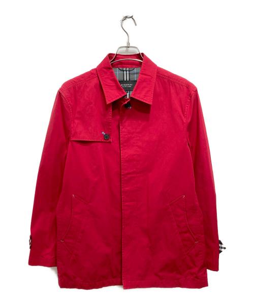 BURBERRY BLUE LABEL（バーバリー ブルー レーベル）BURBERRY BLUE LABEL (バーバリーブルーレーベル) ステンカラーコート ジャケット レッド サイズ:Mの古着・服飾アイテム