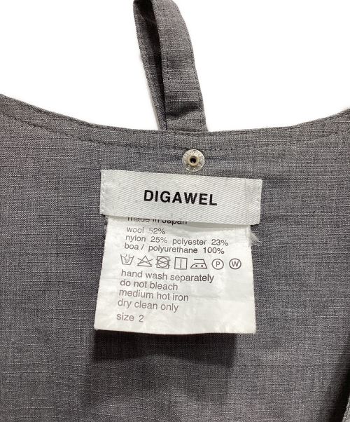 digawel（ディガウェル）digawel (ディガウェル) 19SS フィッシングベスト グレー サイズ:2の古着・服飾アイテム