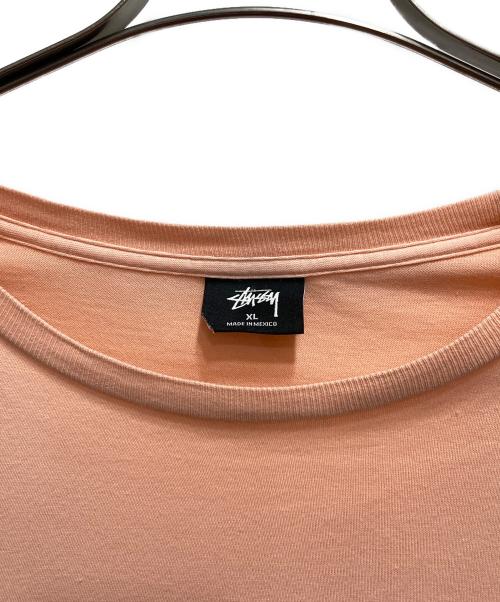 stussy（ステューシー）stussy (ステューシー) グラフィックロゴTシャツ ピンク サイズ:XLの古着・服飾アイテム