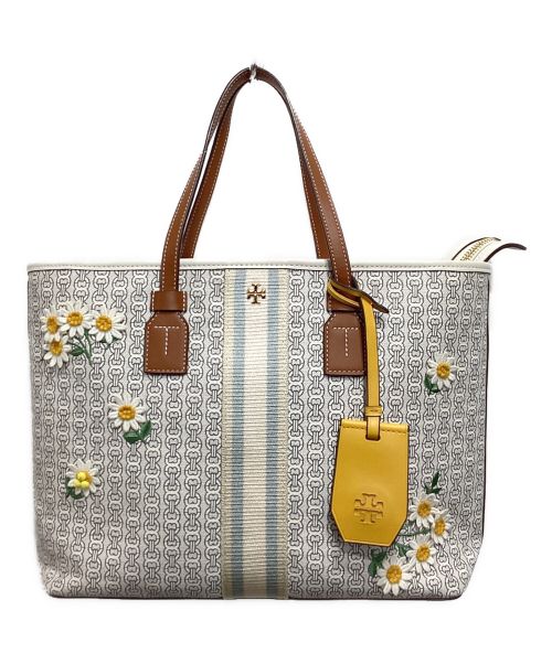 TORY BURCH（トリーバーチ）TORY BURCH (トリーバーチ) ジェミニアップリケ2wayショルダーバッグ ホワイトの古着・服飾アイテム