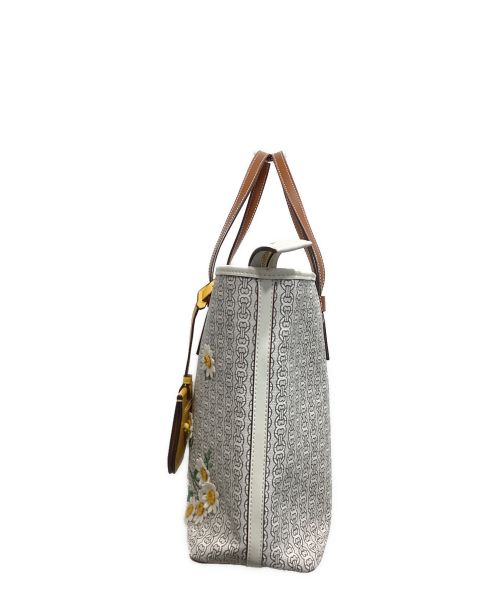 TORY BURCH（トリーバーチ）TORY BURCH (トリーバーチ) ジェミニアップリケ2wayショルダーバッグ ホワイトの古着・服飾アイテム