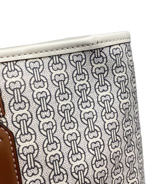 TORY BURCH（トリーバーチ）TORY BURCH (トリーバーチ) ジェミニアップリケ2wayショルダーバッグ ホワイトの古着・服飾アイテム