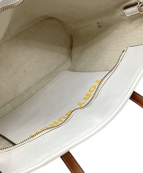TORY BURCH（トリーバーチ）TORY BURCH (トリーバーチ) ジェミニアップリケ2wayショルダーバッグ ホワイトの古着・服飾アイテム