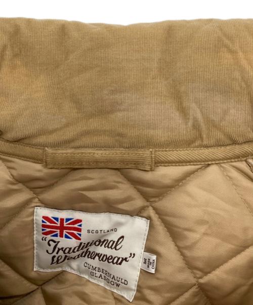 Traditional Weatherwear（トラディショナルウェザーウェア）Traditional Weatherwear (トラディショナルウェザーウェア) キルティングコート ベージュ サイズ:36の古着・服飾アイテム