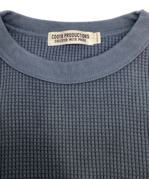 COOTIE PRODUCTIONS（クーティープロダクツ）COOTIE PRODUCTIONS (クーティープロダクツ) Heavy Waffle Crewneck ブルー サイズ:Mの古着・服飾アイテム