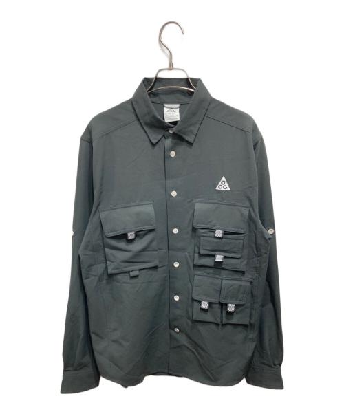 NIKE ACG（ナイキエーシージー）NIKE ACG (ナイキエージーシー) フィッシングテックシャツ／DF UV DEV TRL L/S TOP グレー サイズ:Sの古着・服飾アイテム